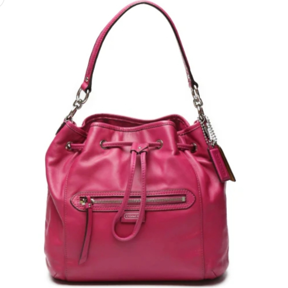 COACH DAISY HOT PINK SATCHEL CALFSKIN Leather EUC